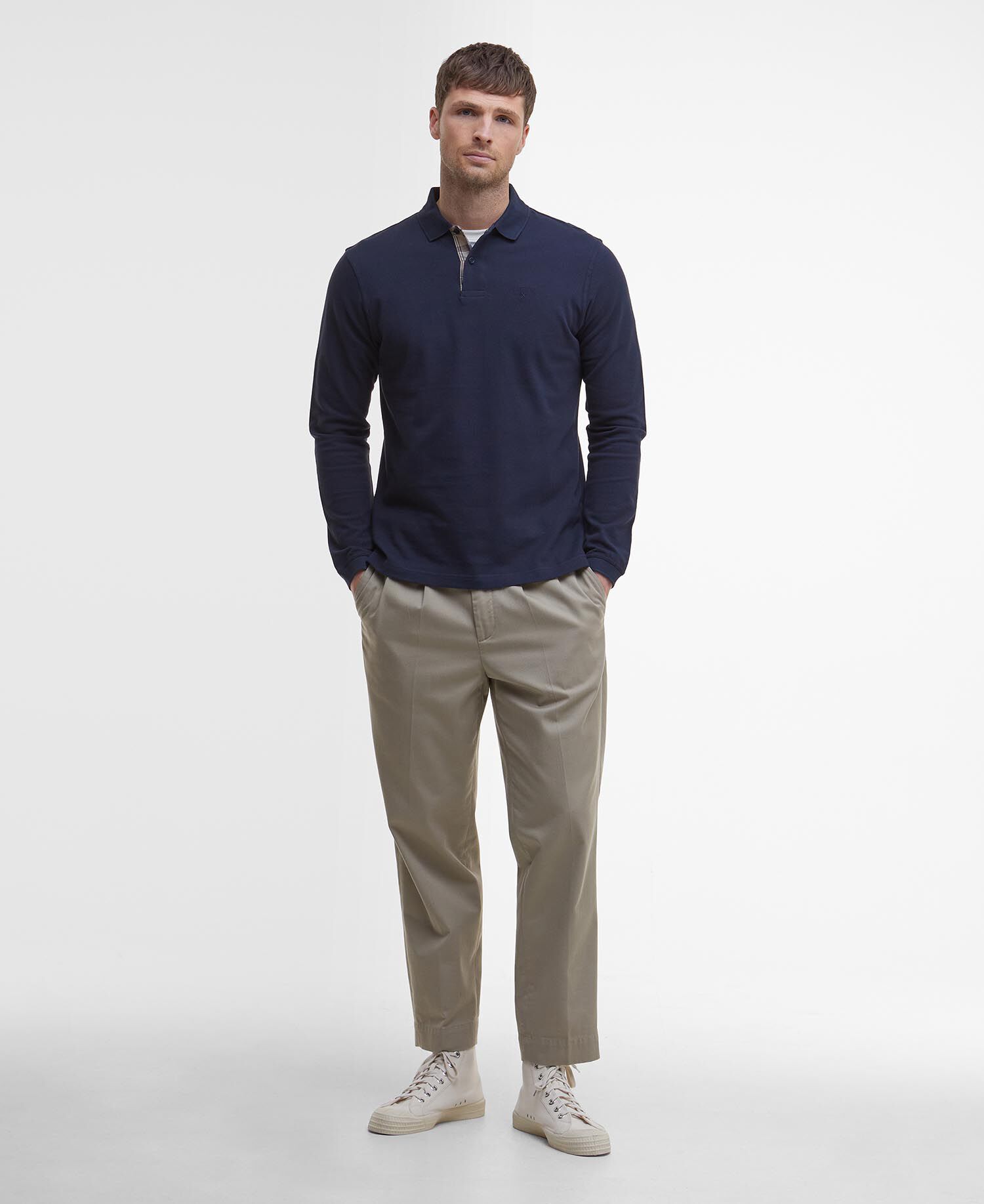 Essential Long-Sleeved Polo Shirt
