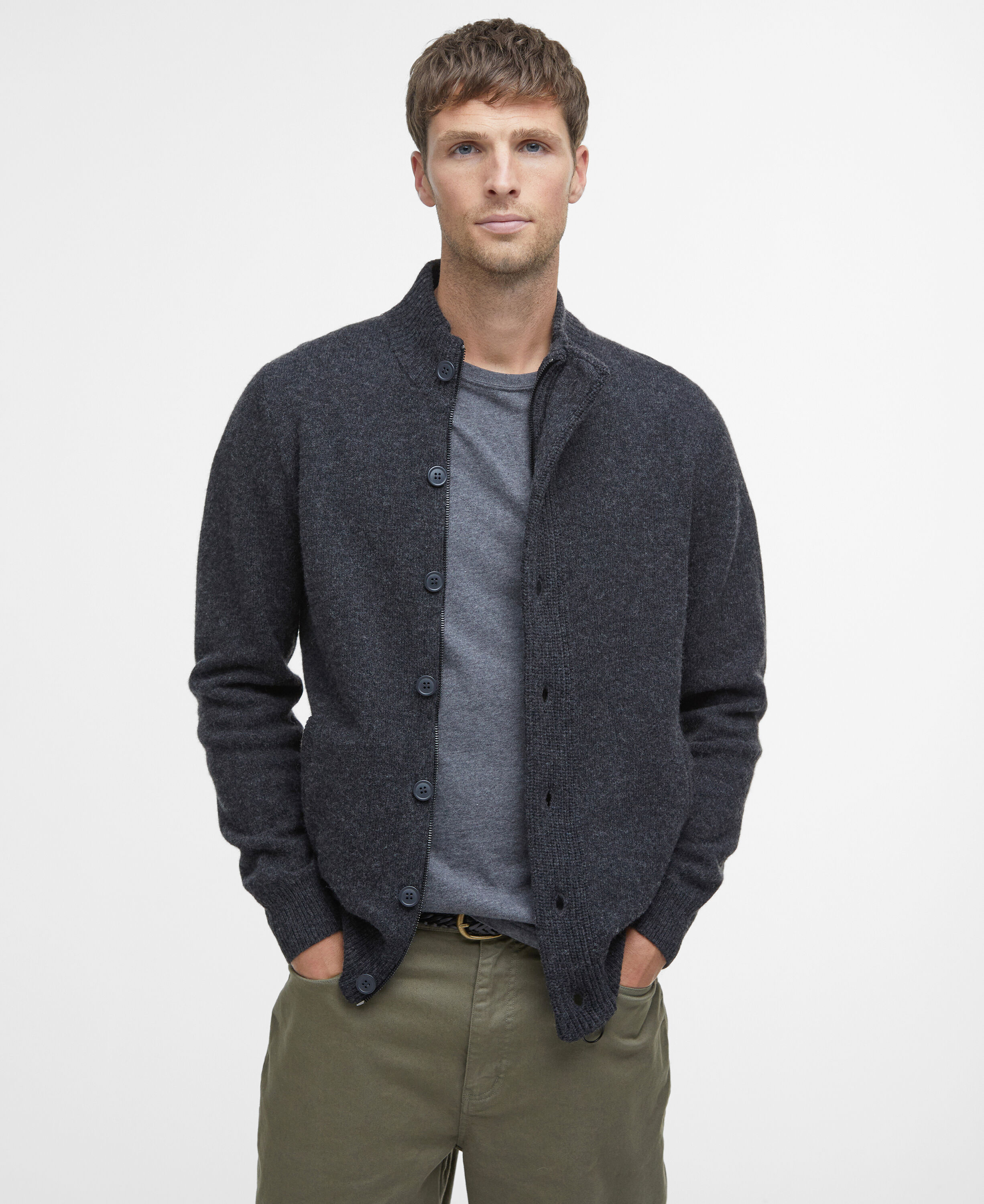 Essential Elbow-Patch Cardigan