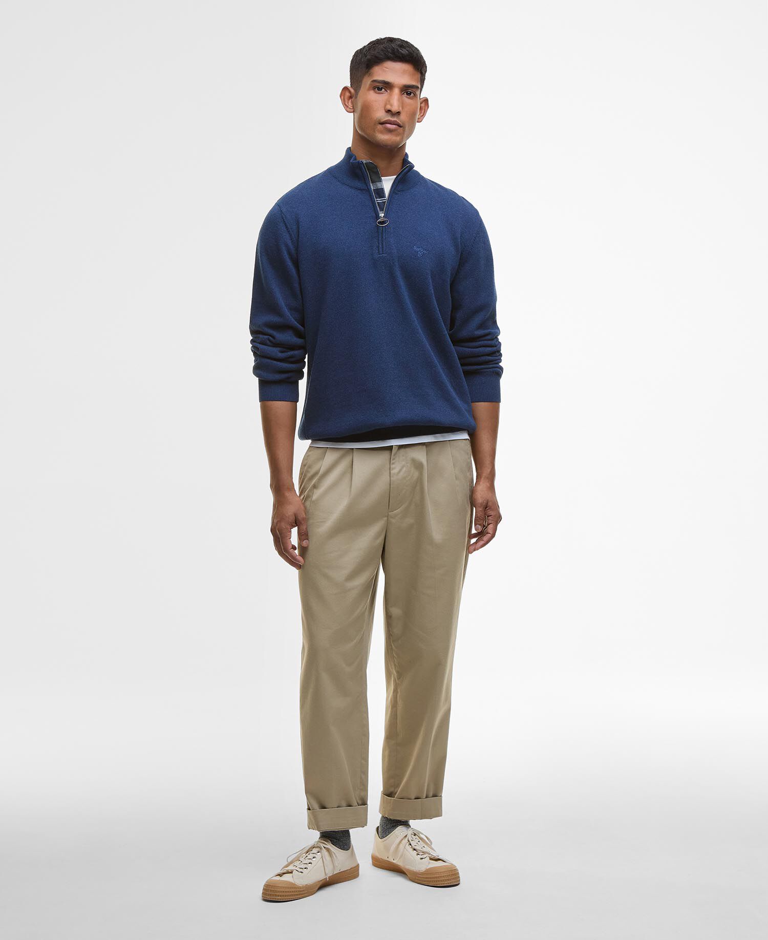 Cotton Half-Zip Jumper