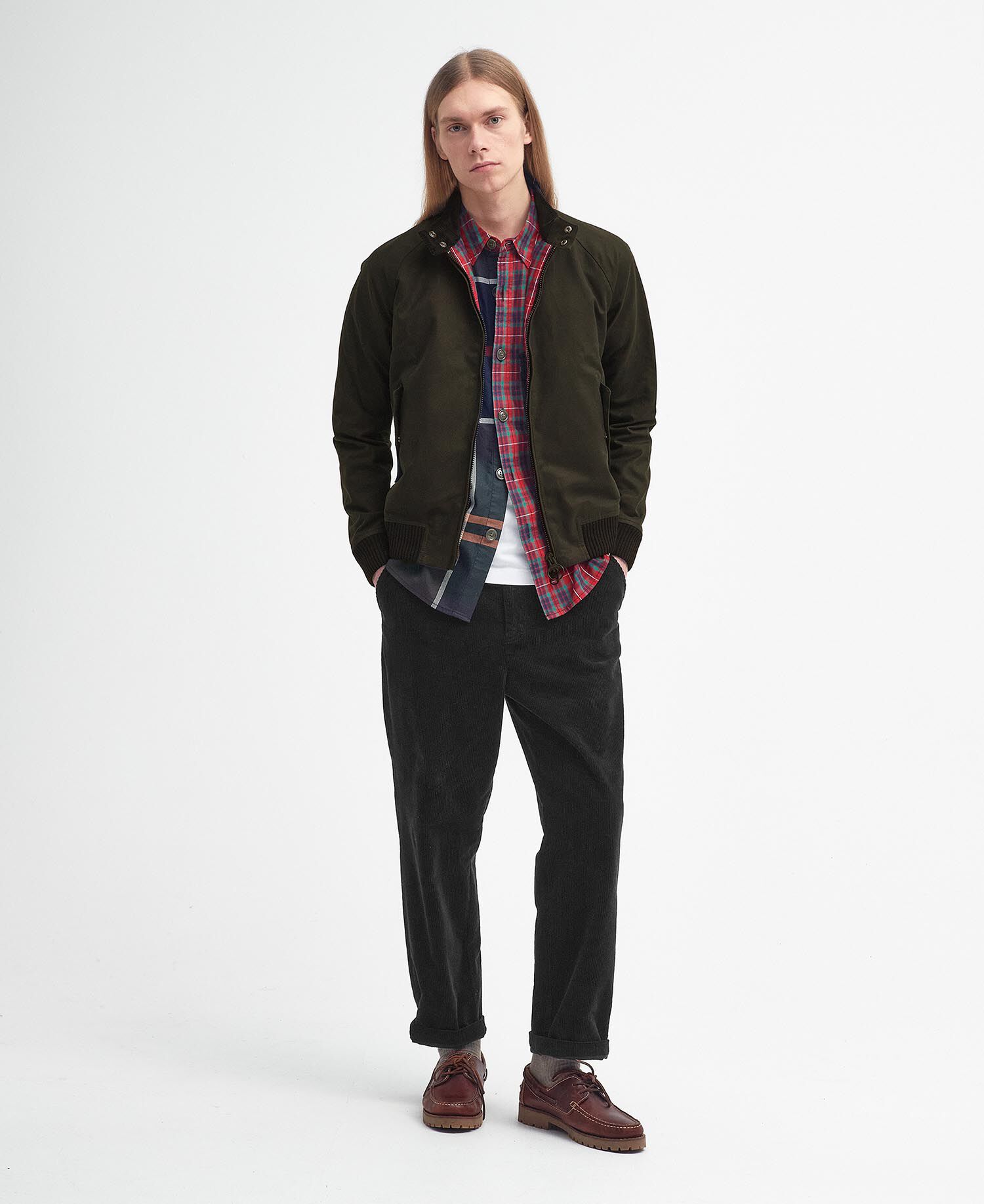 Barbour x Baracuta Porton Waxed Harrington Jacket
