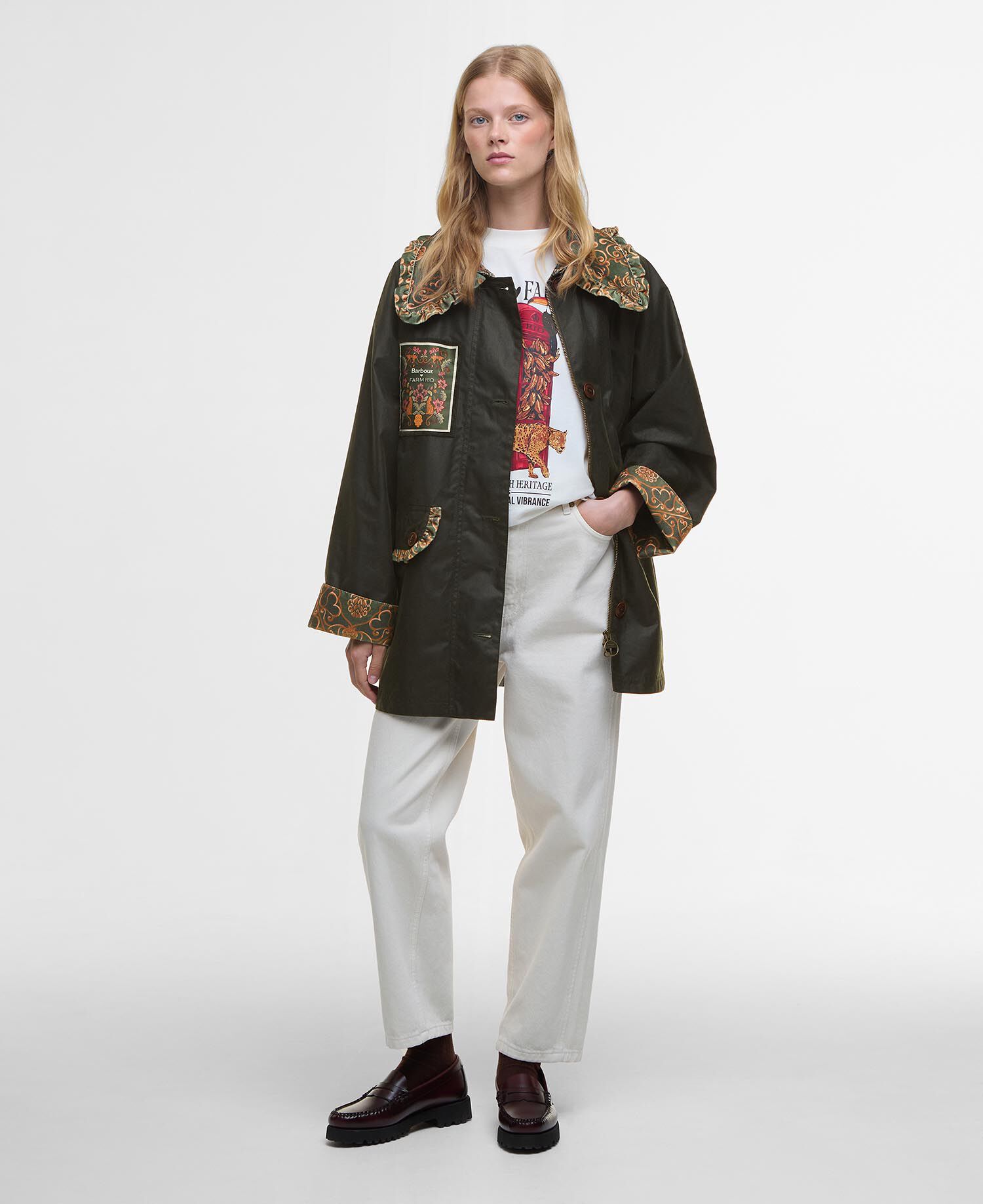 Barbour FARM Rio Maria-Clara Waxed Jacket