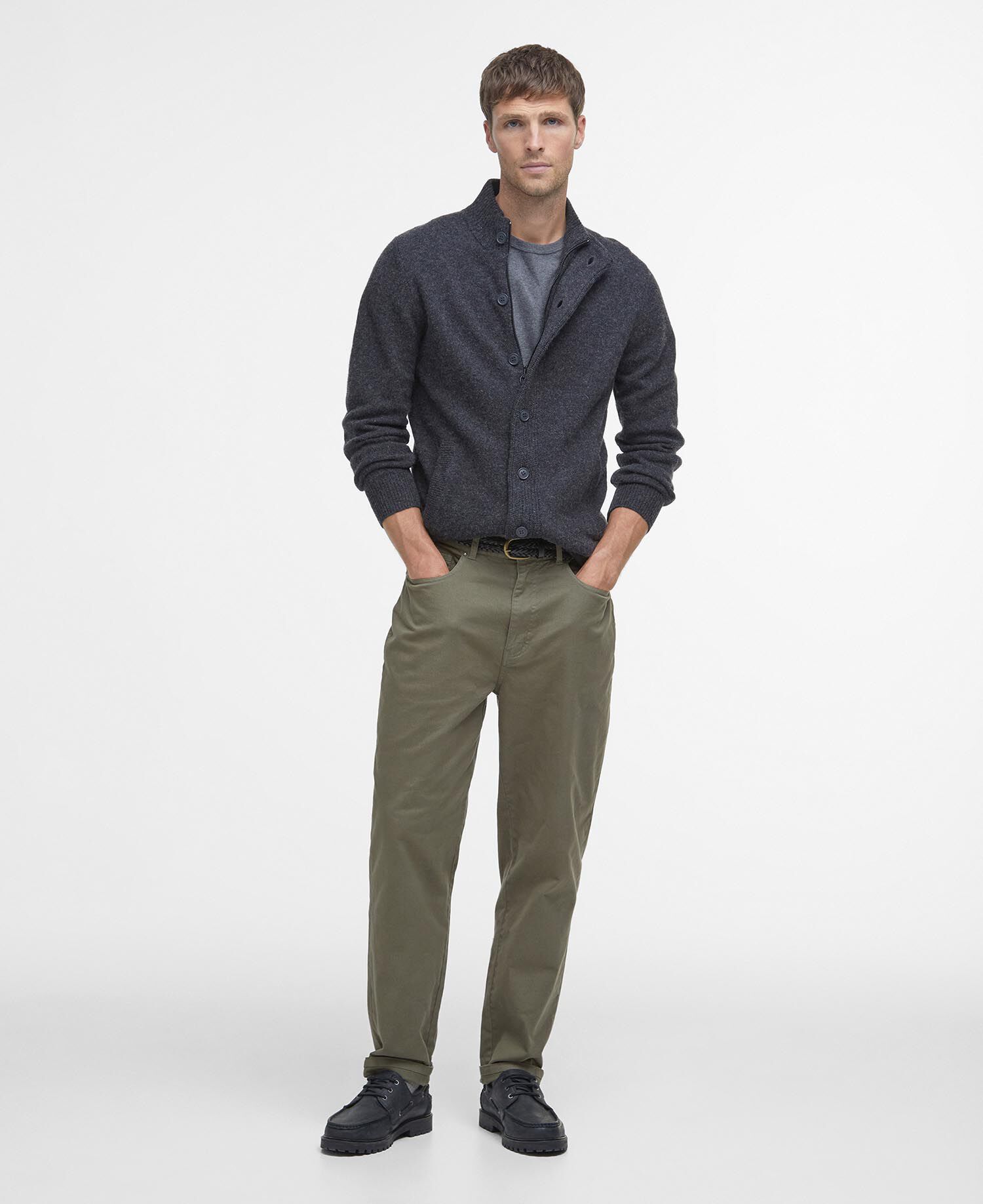 Essential Elbow-Patch Cardigan