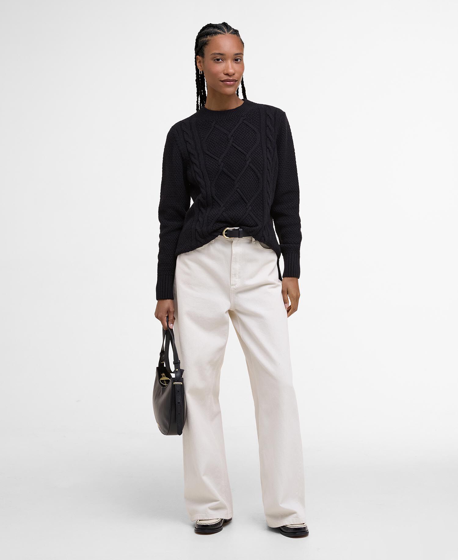 Burne Argyle Crew Neck Jumper