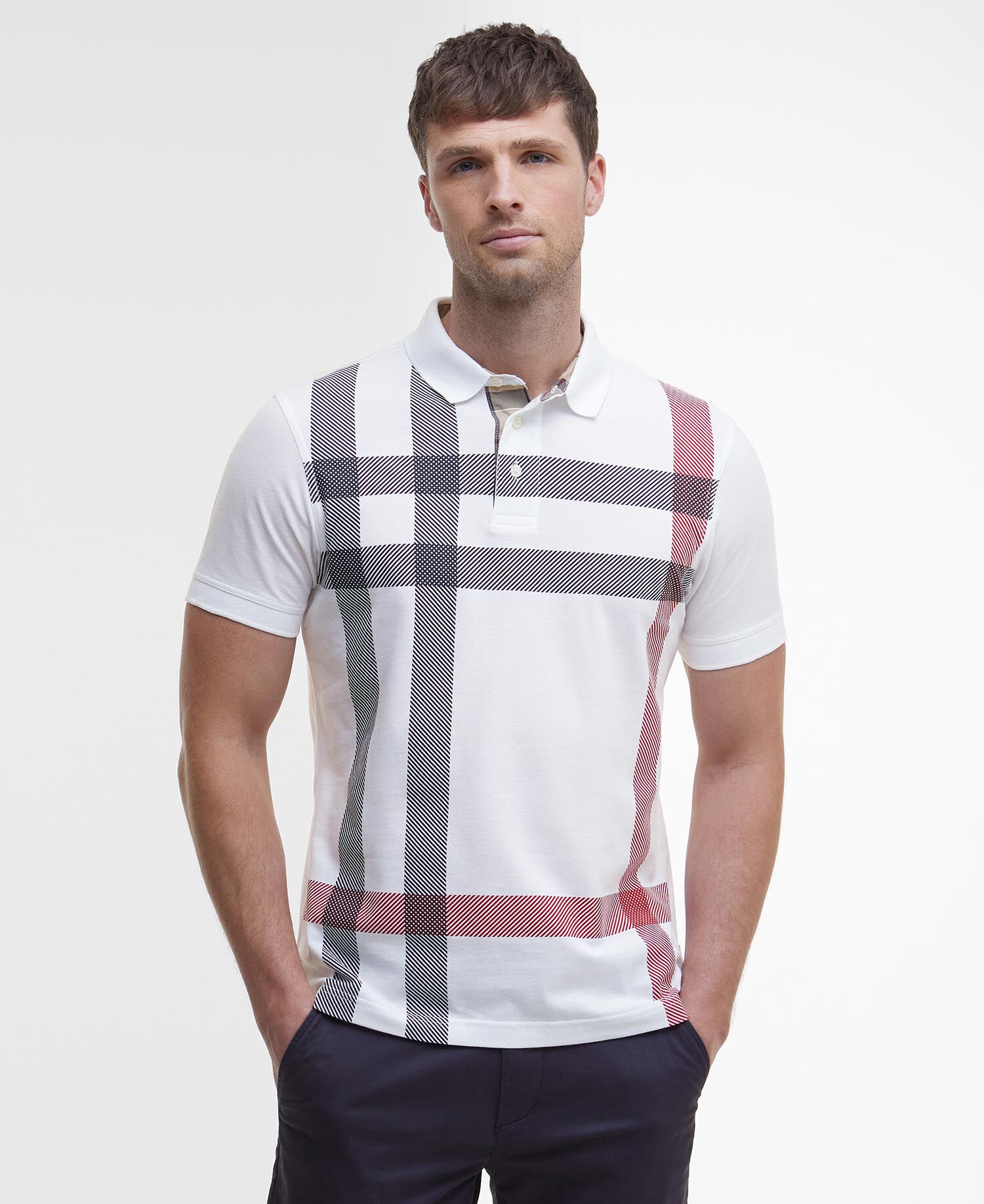 Blaine Tartan Short-Sleeved Polo Shirt