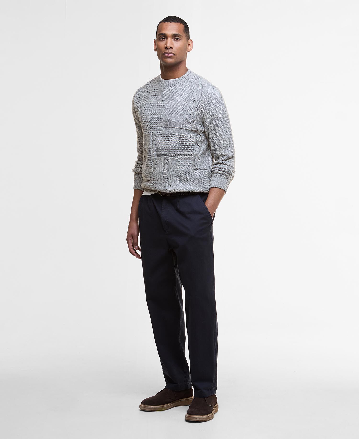 Casey Cable-Knit Crew Neck Jumper