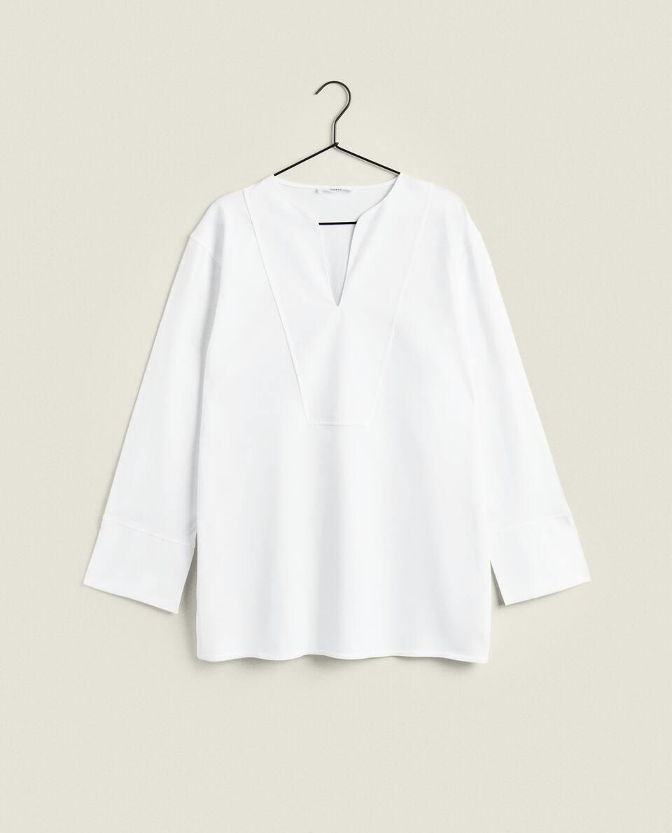 WHITE COTTON SHIRT