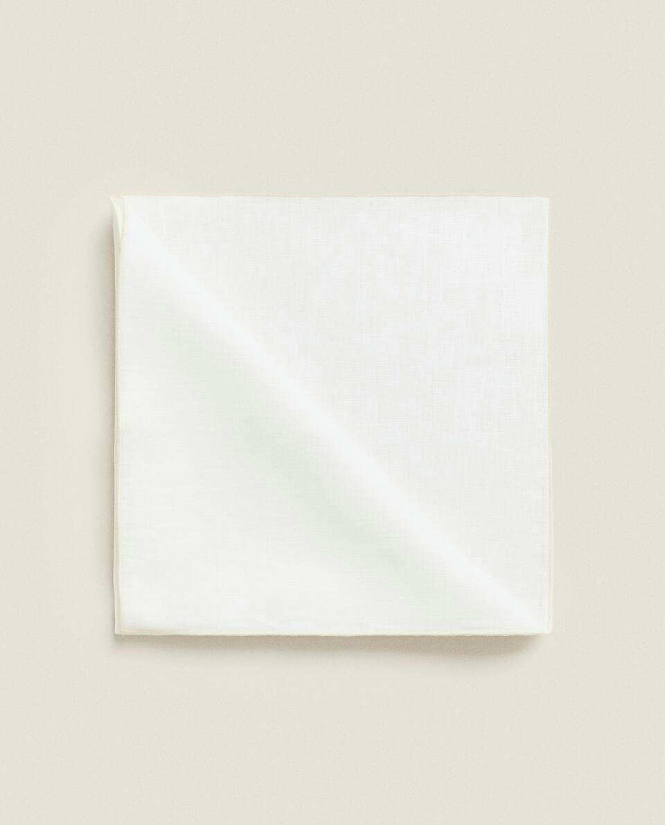 LINEN NAPKIN WITH PIPPING (PACK OF 2)