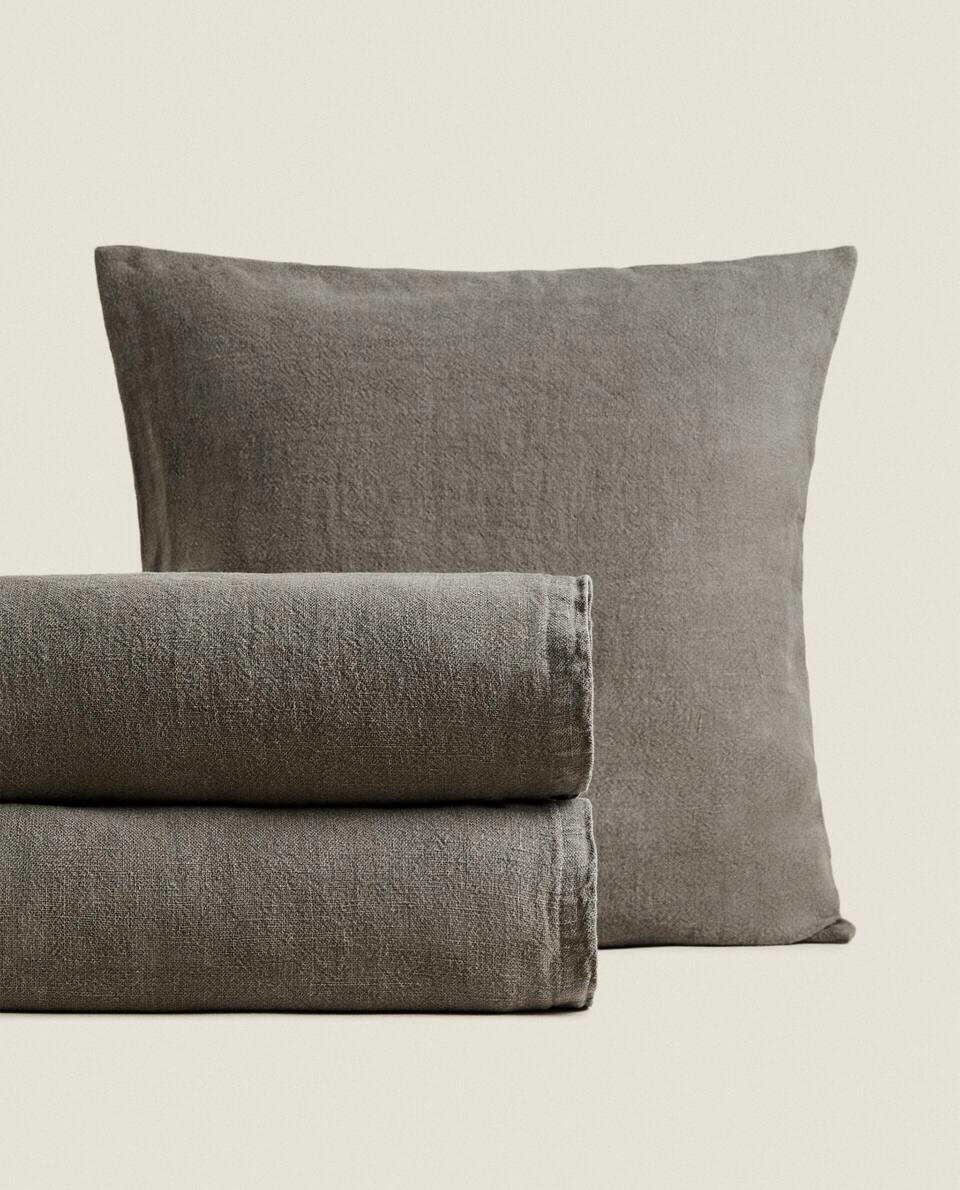 WASHED LINEN BEDSPREAD (400 GxM2)