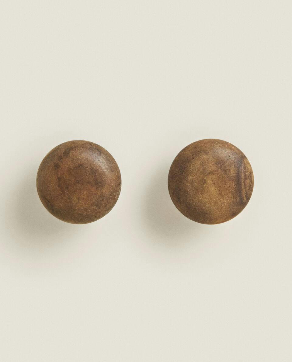 MARBLE DOOR KNOB (PACK OF 2)