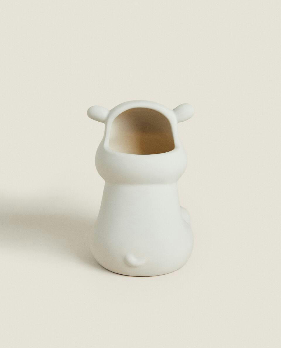 CERAMIC HIPPOPOTAMUS TUMBLER