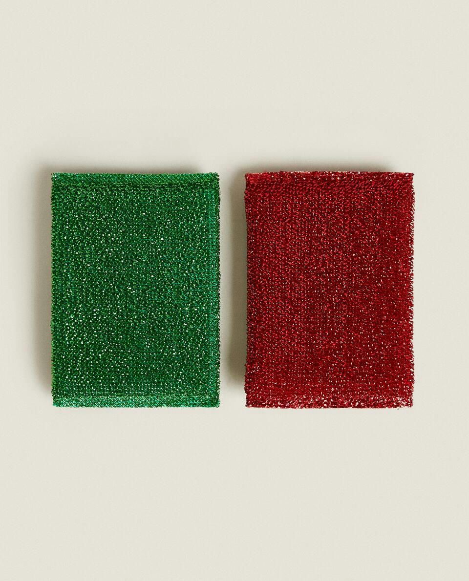 PACK OF CHRISTMAS SCOURERS (PACK OF 2)
