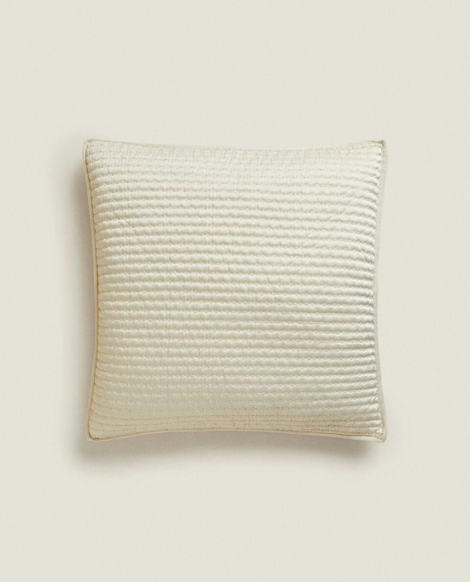 CUSHION COVER WITH TOPSTITCHING