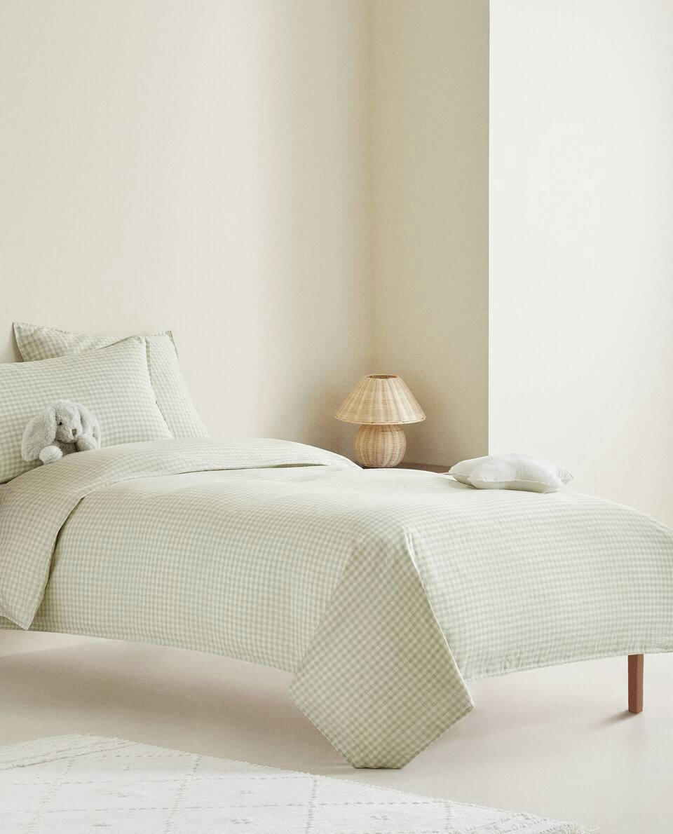 CHECK DUVET COVER