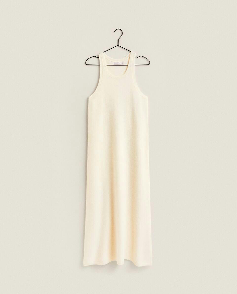 SLEEVELESS CASHMERE DRESS