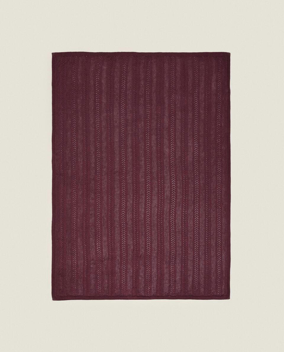 CHILDREN’S COTTON KNIT BLANKET