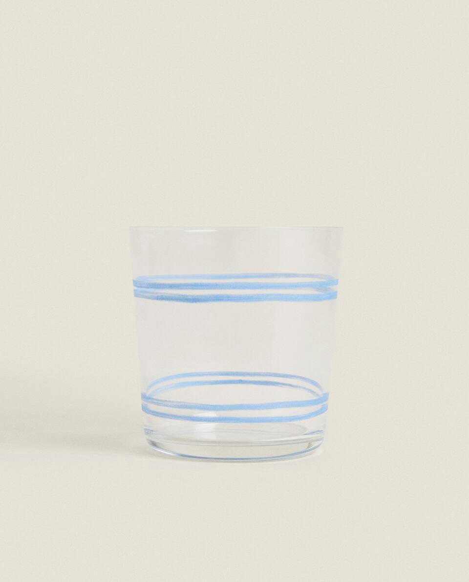 DRAGONFLY TRANSFER GLASS TUMBLER