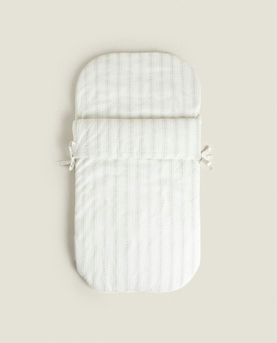 FLORAL BORDER CARRYCOT BABY WRAP