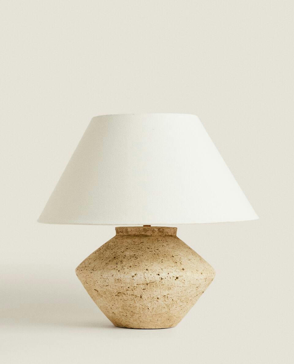 LARGE EARTHENWARE BASE LAMP