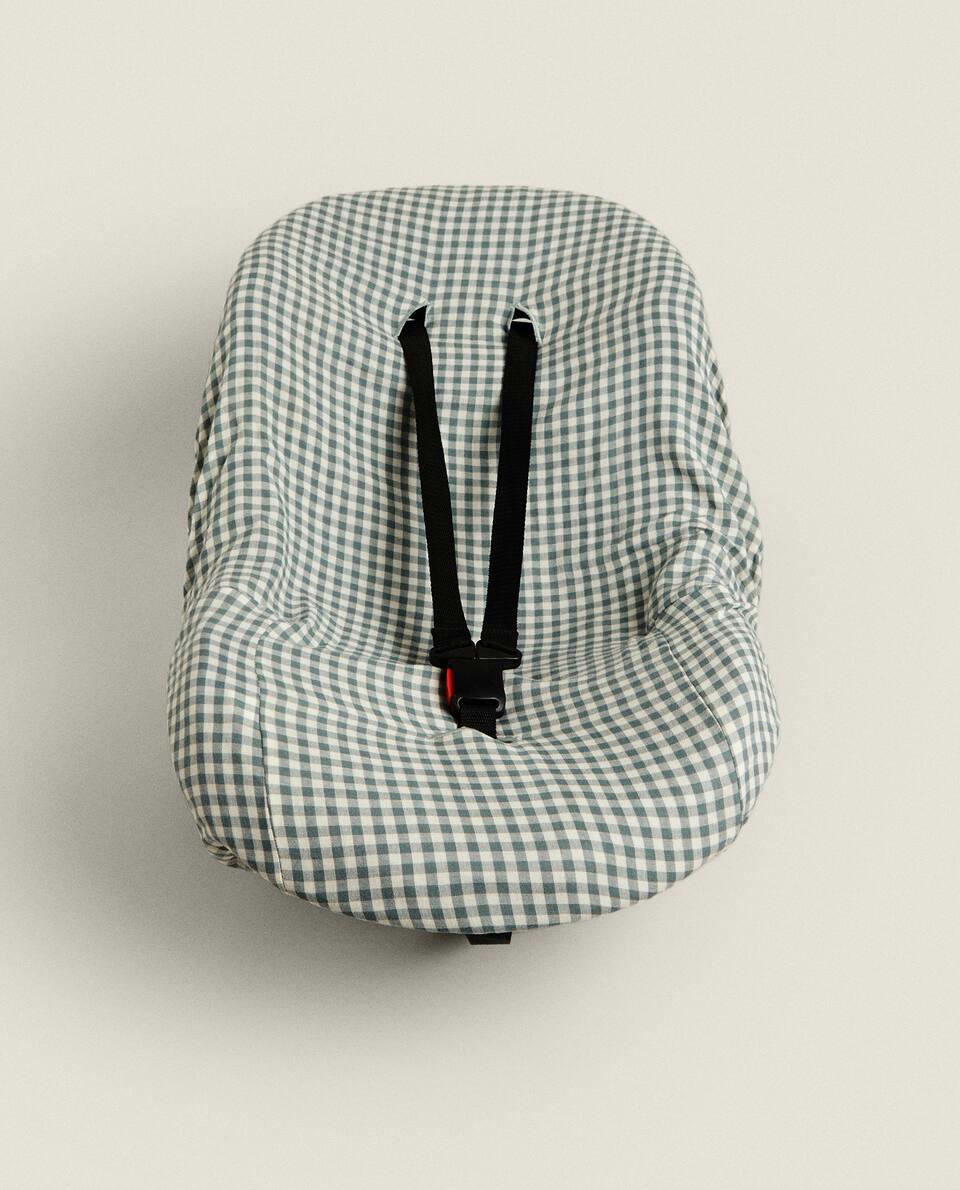 CHILDREN’S CHECK BABY CARRIER SEAT CUSHION