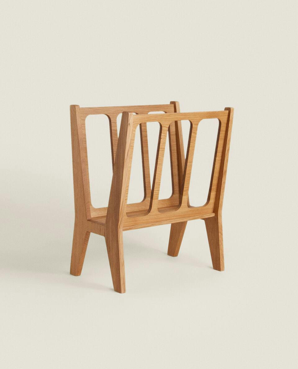 ST. LAZARE WOODEN MAGAZINE RACK