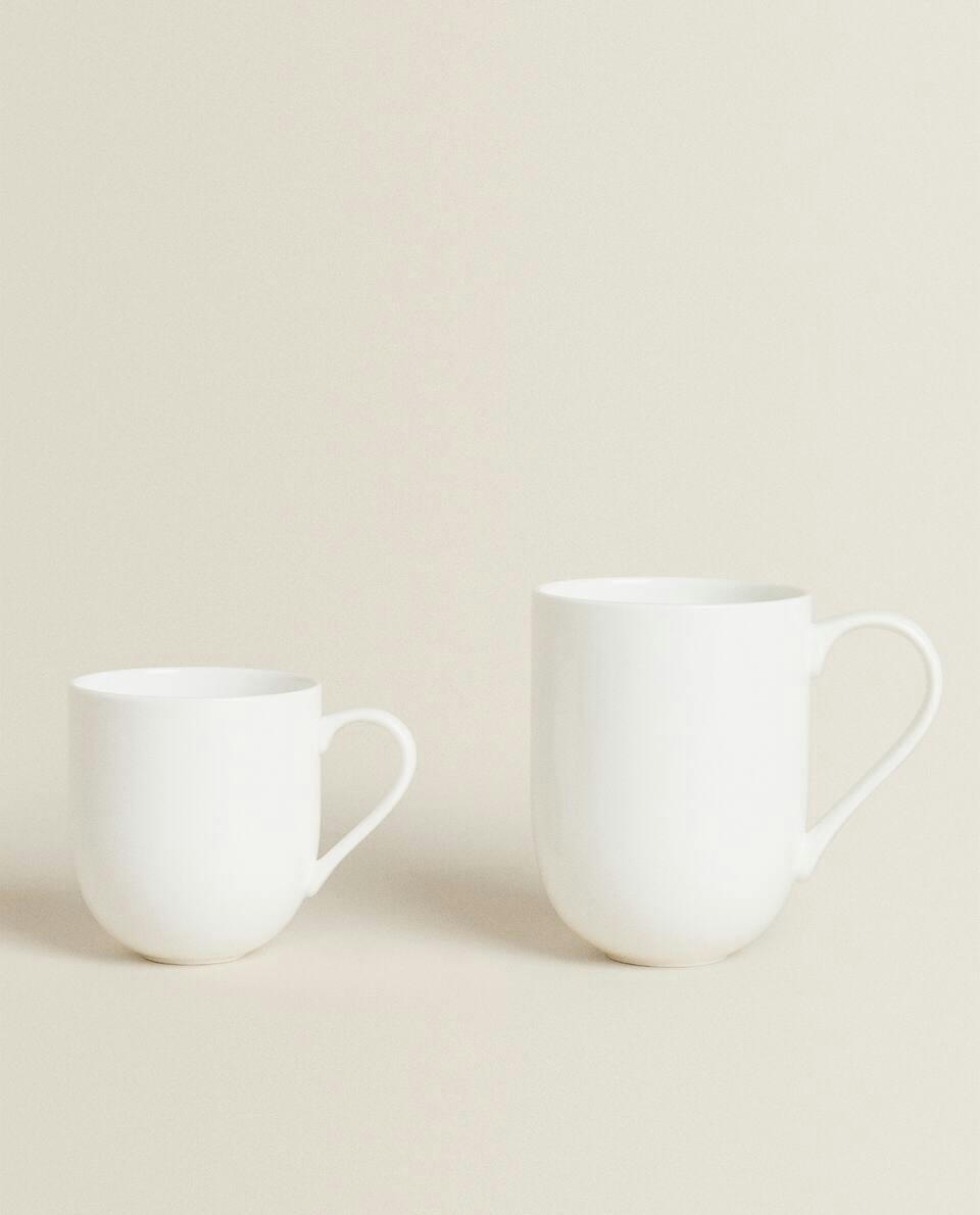WHITE PORCELAIN MUG