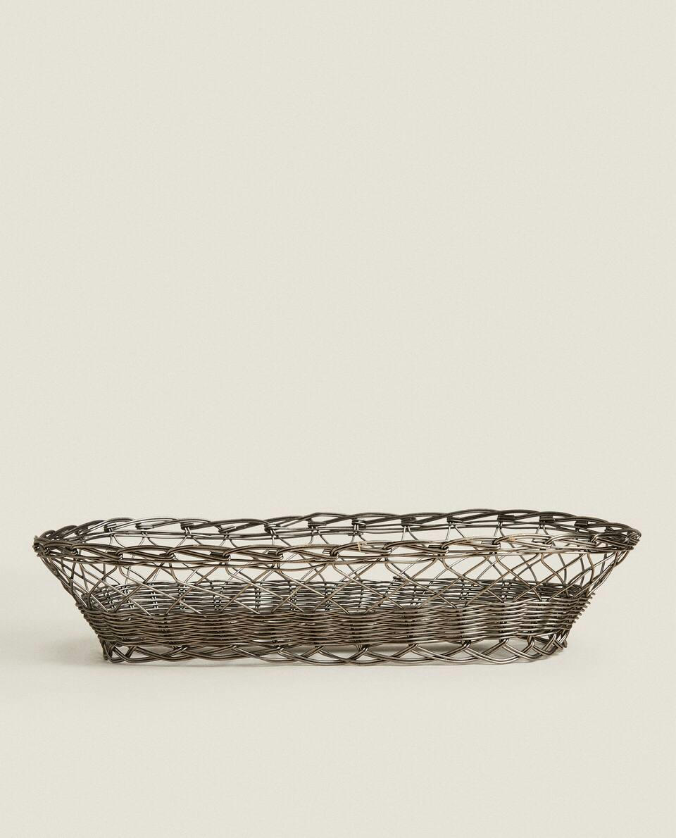 OVAL METAL BASKET