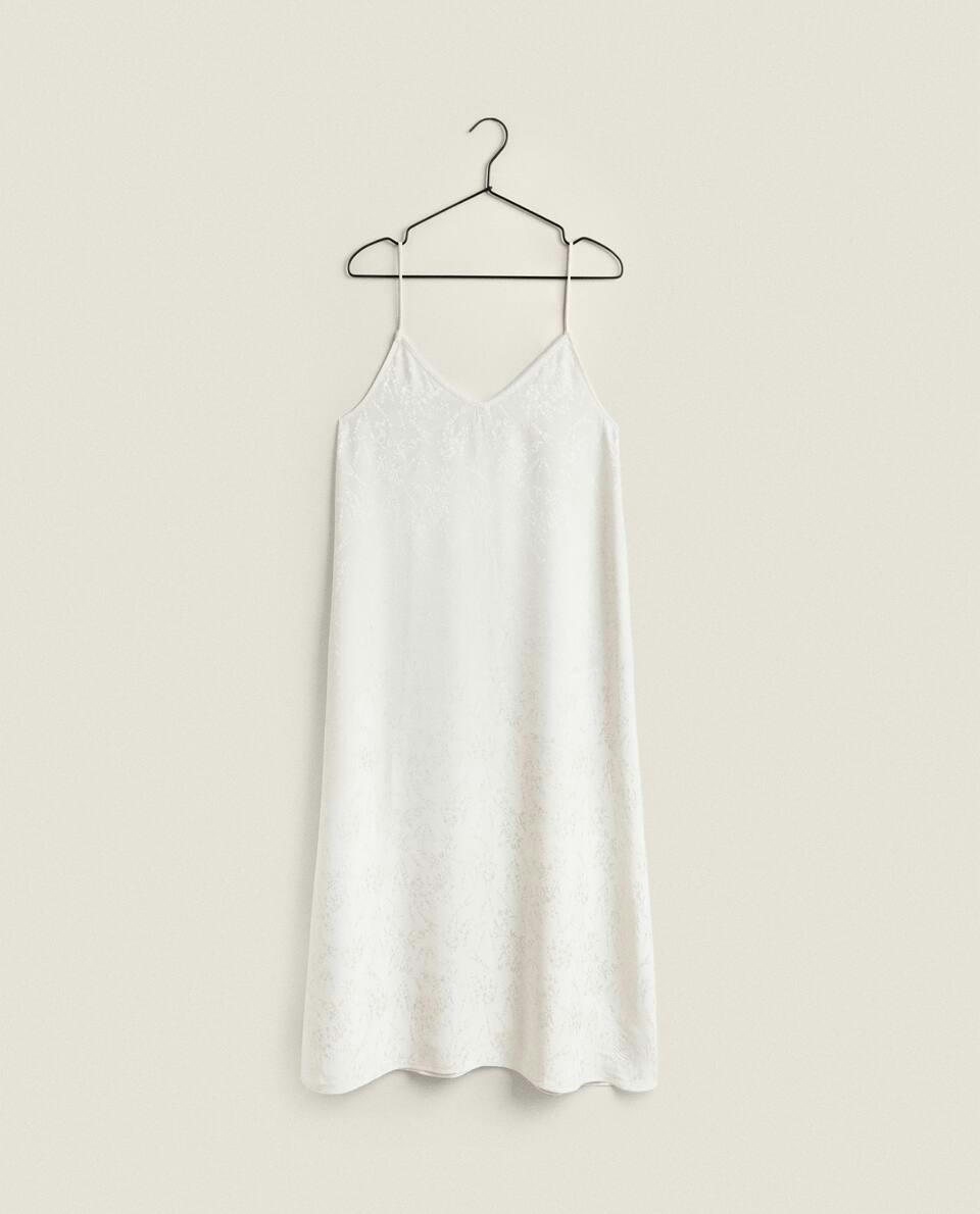 FLORAL JACQUARD NIGHTDRESS