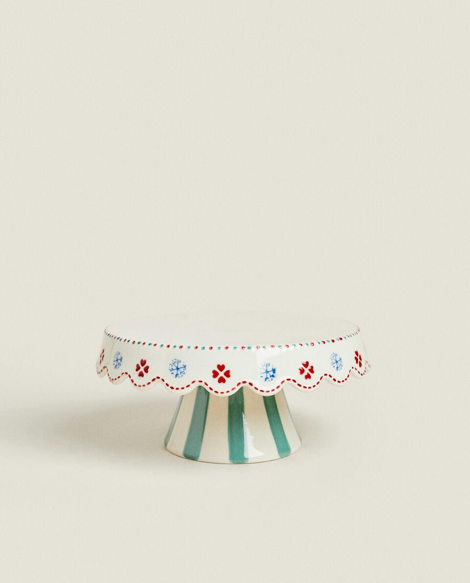 CHILDREN’S CHRISTMAS STONEWARE CAKE DISH