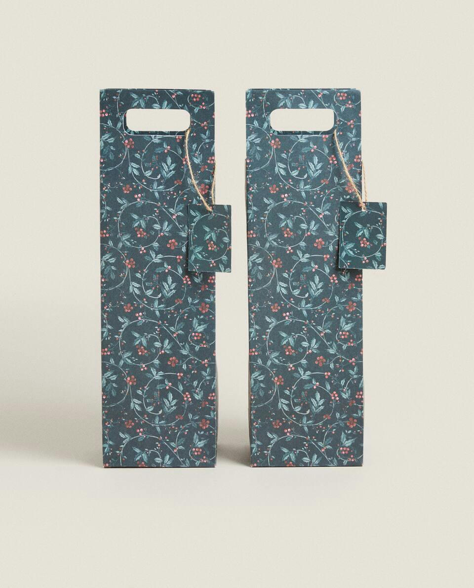 CHRISTMAS WINE GIFT BAGS (PACK OF 2)