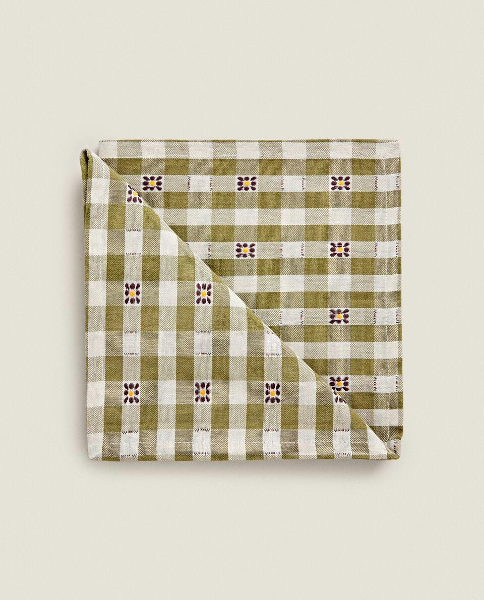 DYED THREAD NAPKINS (PACK OF 2)