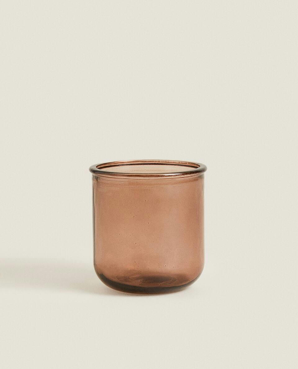 CARAMEL GLASS BATHROOM SET