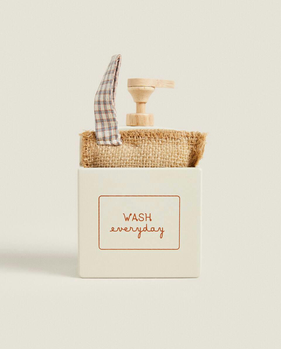 TOY WASHING UP LIQUID DISPENSER WITH SPONGE