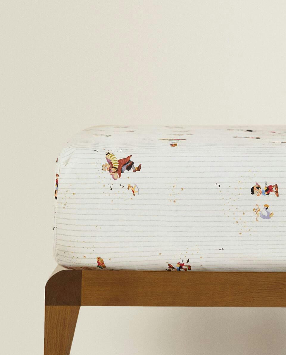 CHILDREN’S PINOCCHIO ? DISNEY CHRISTMAS COTTON FITTED SHEET