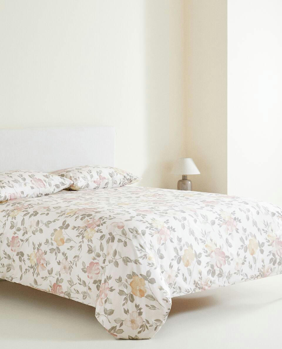 FLORAL PRINT DUVET COVER