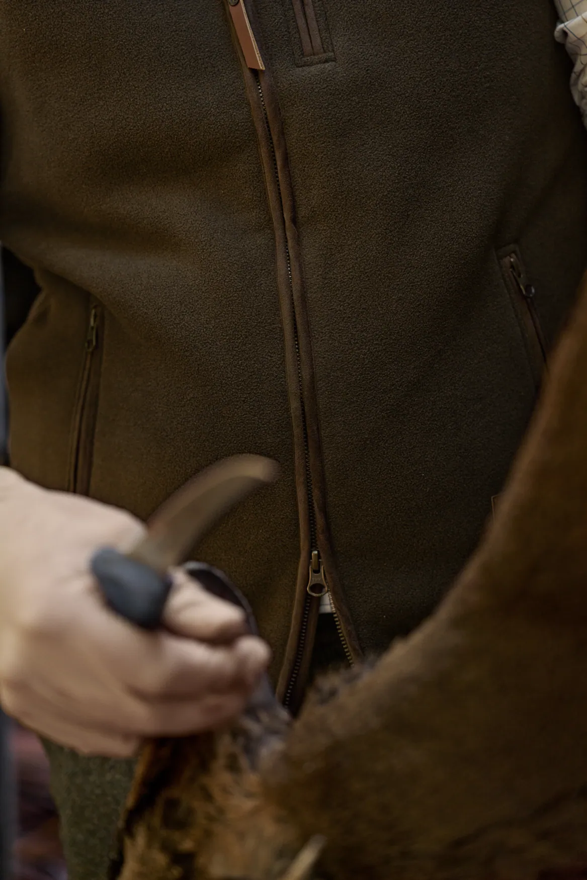 Sandhem sherpa fleece waistcoat