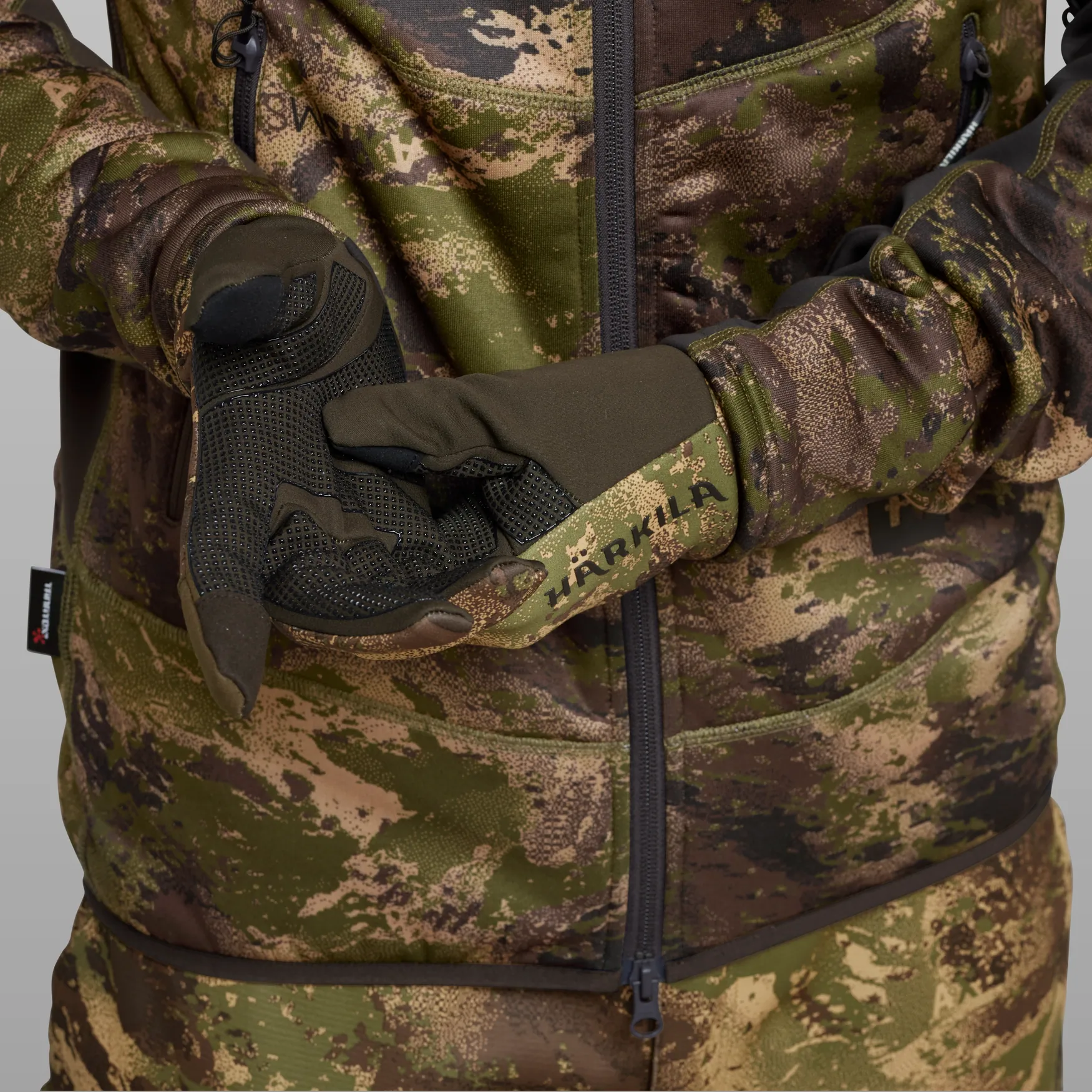 Deer Stalker camo fleece gloves