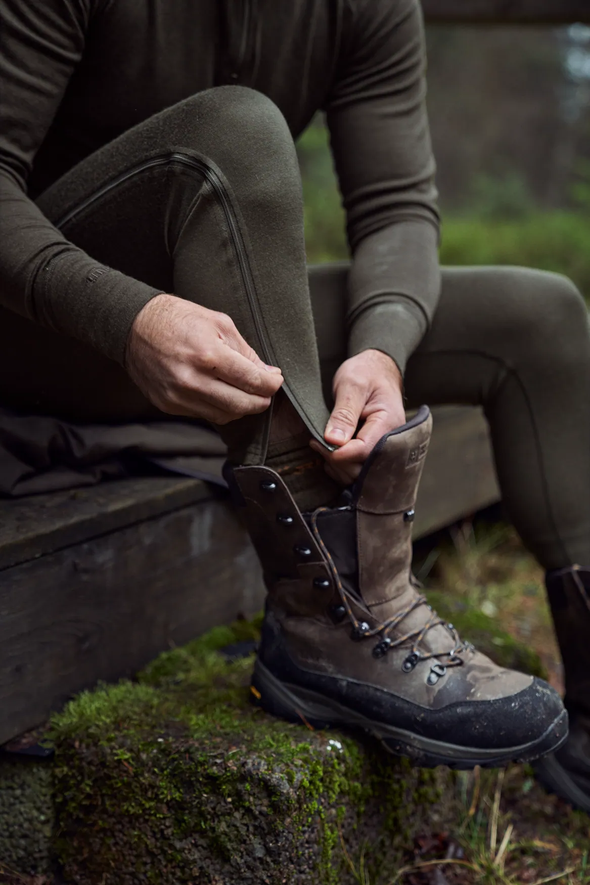 H&auml;rkila Base All Season side zip long johns