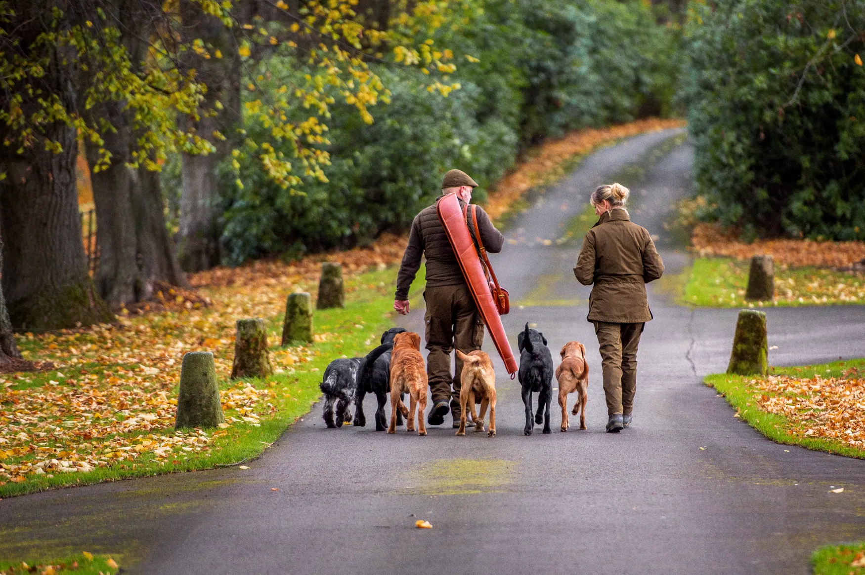 Retrieve shotgun slip in leather