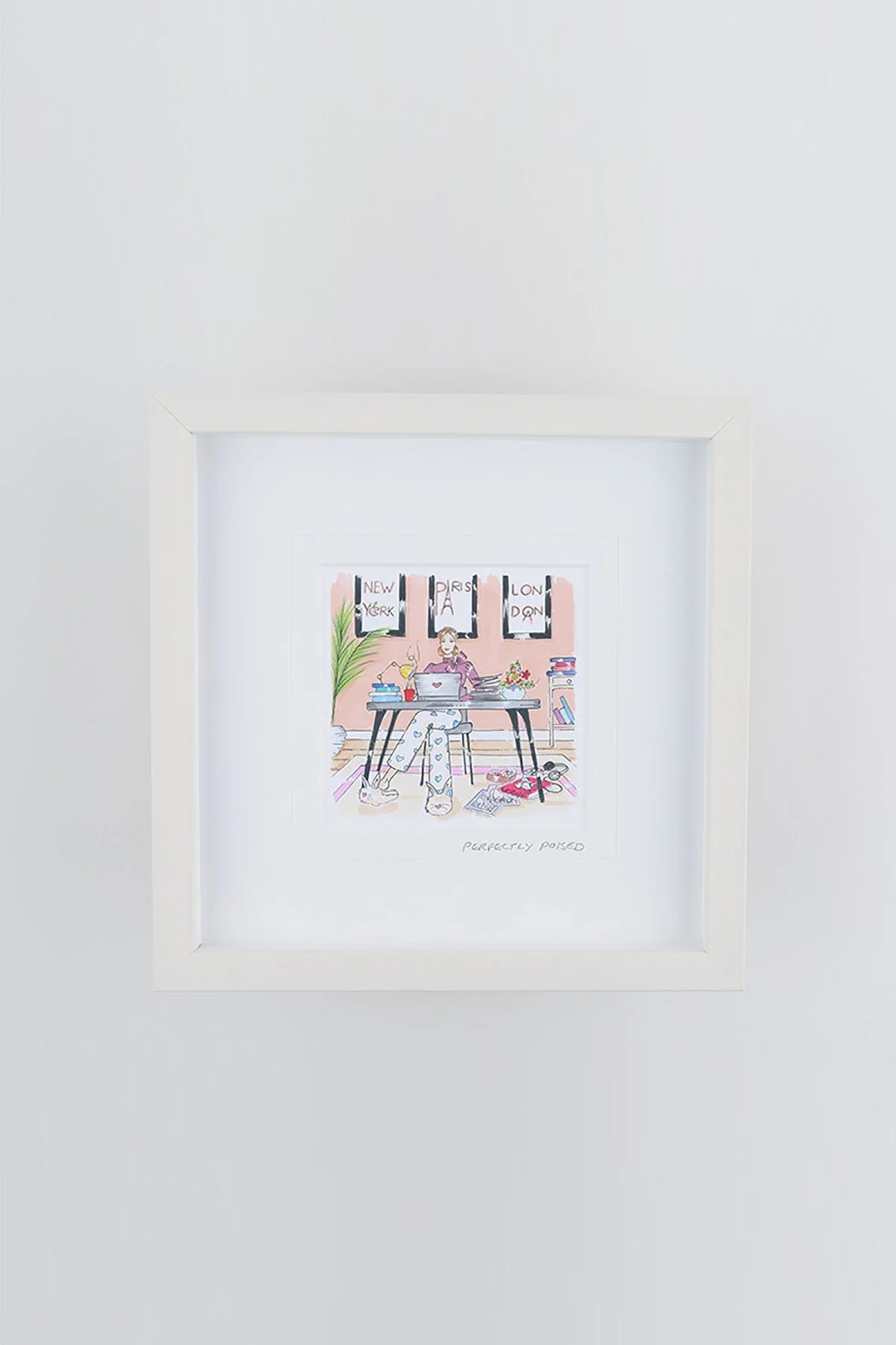 Perfectly Poised Small Framed Art Print