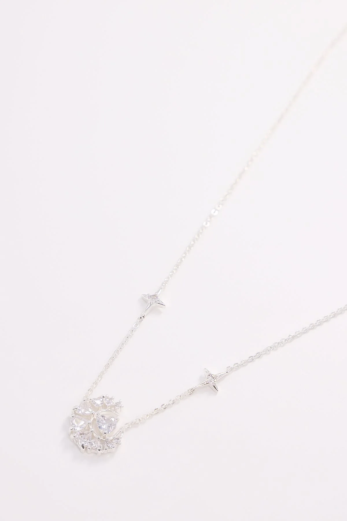 Heart Pendant Necklace in Silver