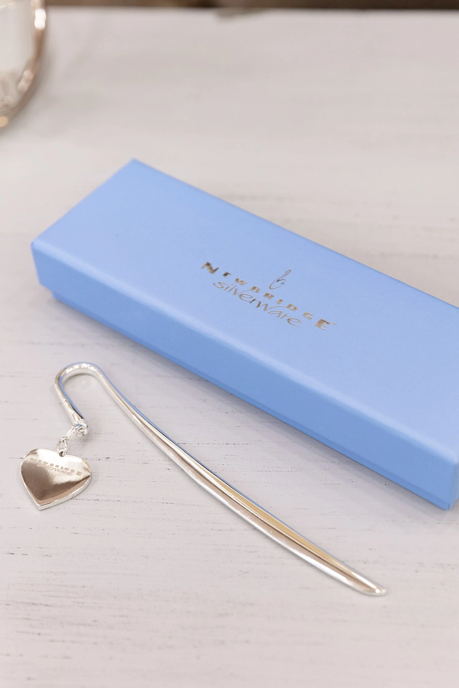 Silver Heart Bookmark