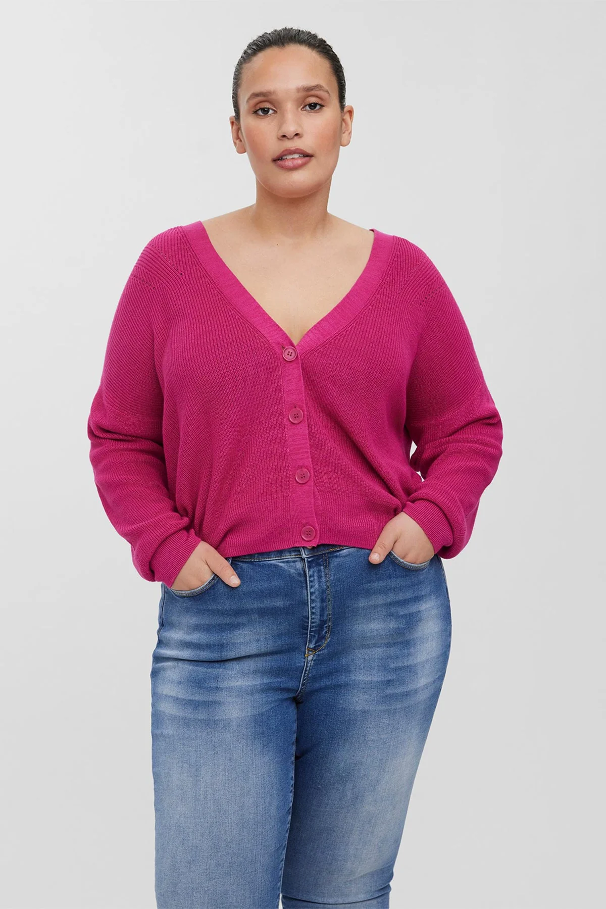 Curve - Tulex Cardigan in Berry