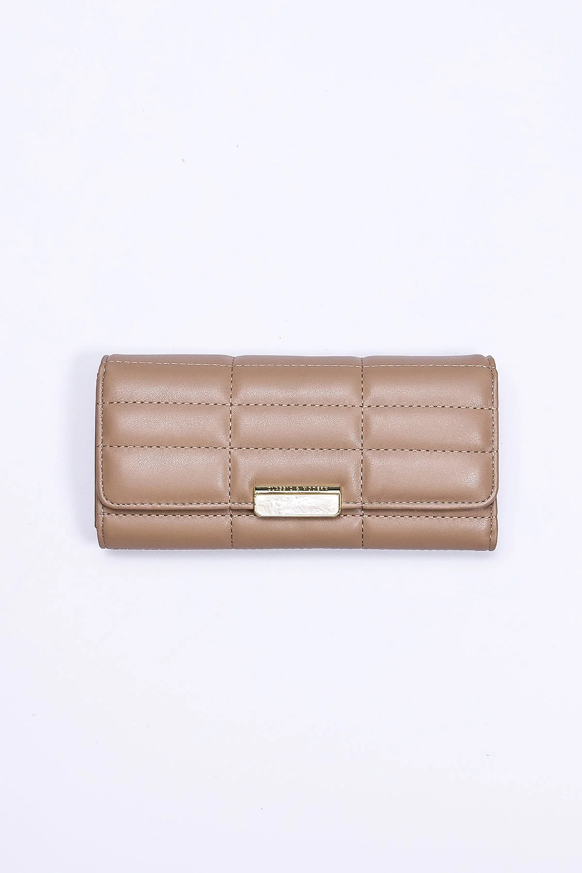 Mink Quilted Pearl Clasp Purse