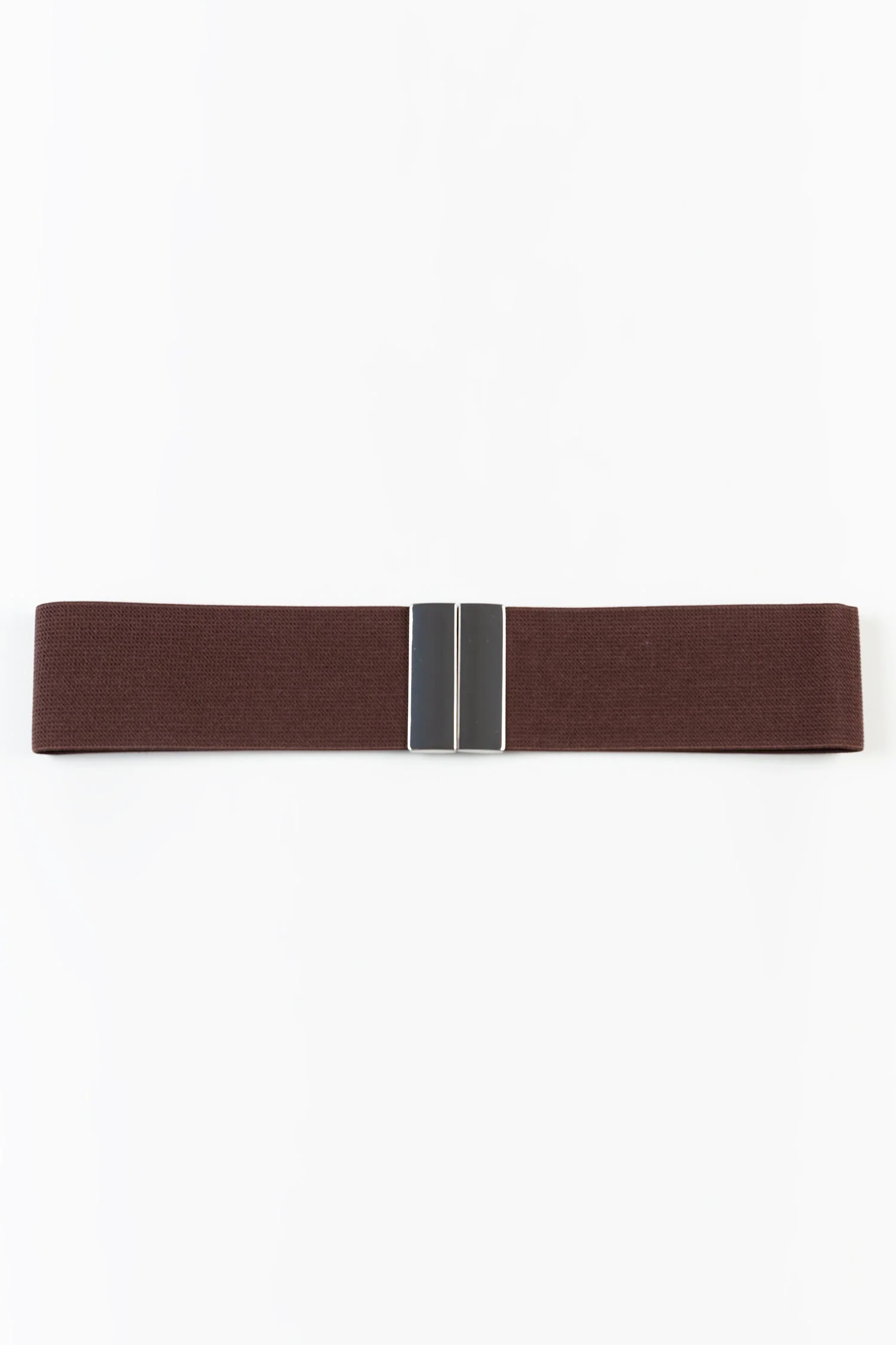 Elasticated Belt in Coffee