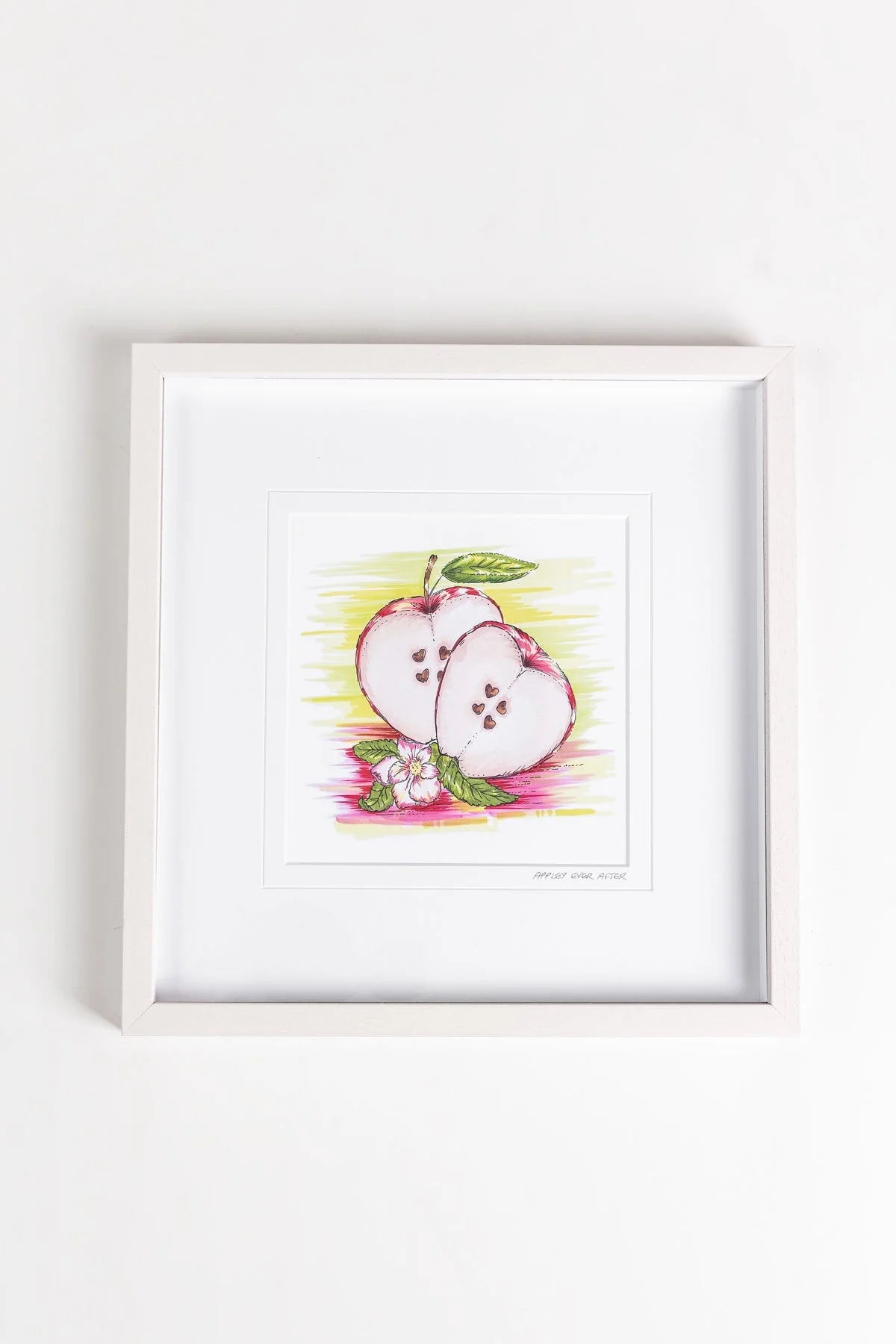 Large Apple-Y Ever After Art Print