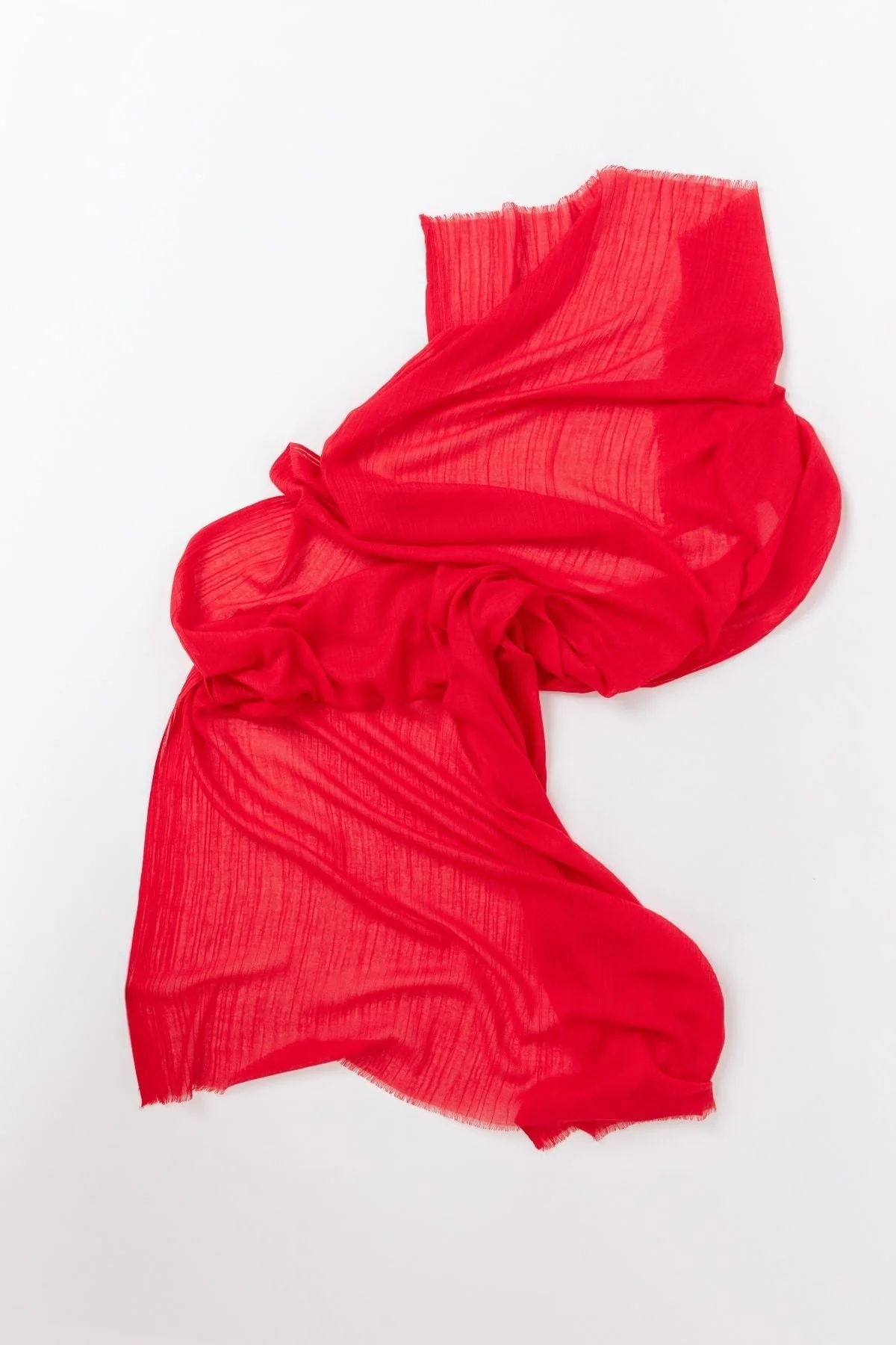 Plain Scarf in Red