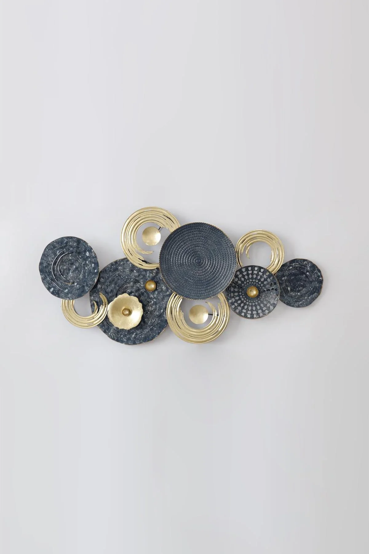 Grey & Gold Textured Wall Decor