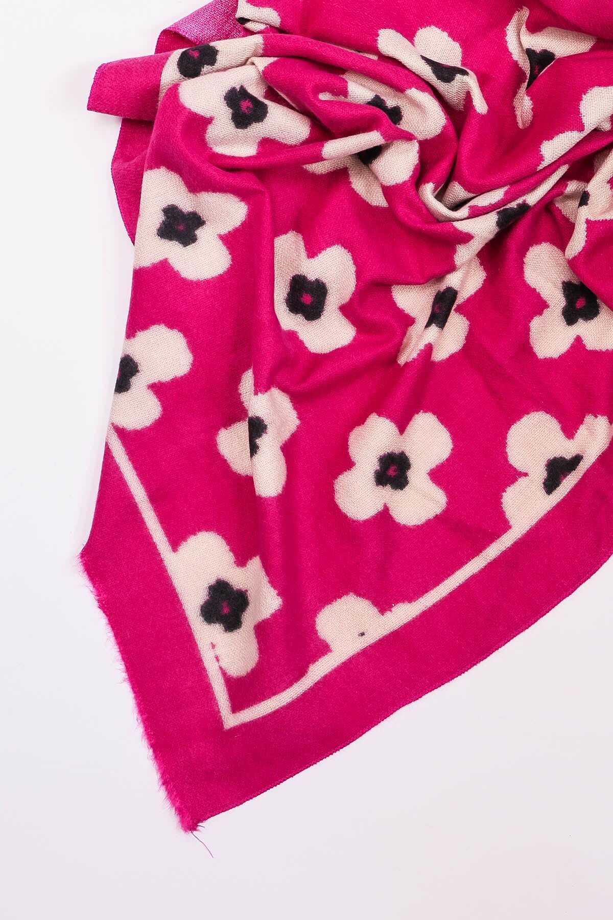 Flower Print Scarf in Pink