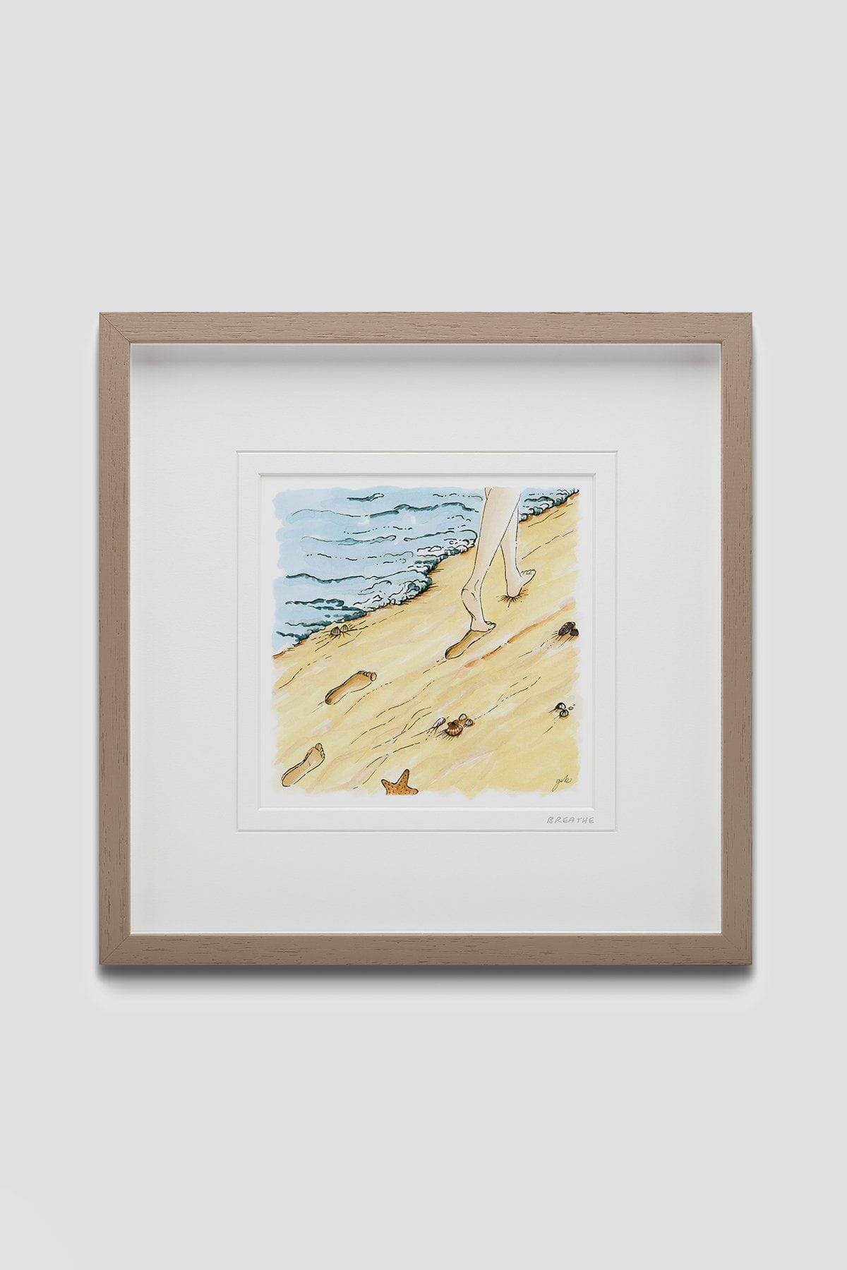 Breathe Large Framed Art Print