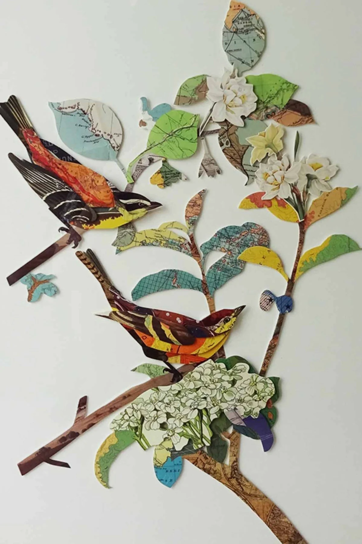 3D Bird Couple Wall Art